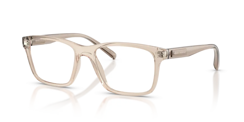 Armani Exchange AX3114F 8344 แว่นสายตาสีน้ำตาลโปร่งใสประกาย ผู้ชาย