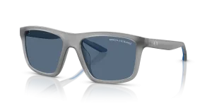 Armani Exchange AX4149SU 836380 แว่นกันแดดสีเทาน้ำนมด้าน ผู้ชาย