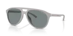 Armani Exchange AX4156SU-837887 แว่นกันแดดเทาด้านล้วน ทรงนักบิน ผู้ชาย
