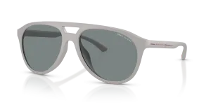 Armani Exchange AX4156SU-837887 แว่นกันแดดเทาด้านล้วน ทรงนักบิน ผู้ชาย