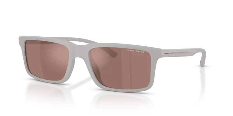แว่นกันแดด Armani Exchange AX4157SU-83786G Matte Grey Internal Brown Mirror Armani Exchange AX4157SU 83786G แว่นกันแดดเทาด้านเลนส์มิเรอร์น้ำตาลชั้นใน ผู้ชาย
