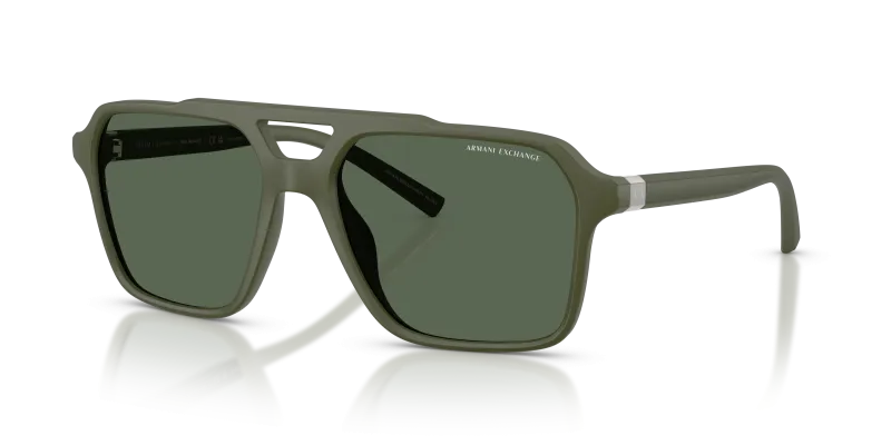 แว่นกันแดด Armani Exchange AX4166SU-830171 Matte Green Dark Green Armani Exchange AX4166SU 830171 แว่นกันแดดเขียวด้าน สำหรับผู้ชาย