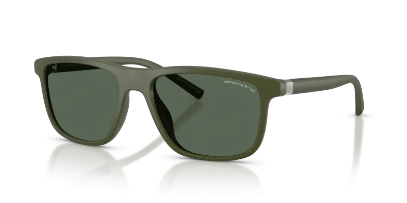 แว่นกันแดด Armani Exchange AX4167SU-830171 Matte Green Dark Green Armani Exchange AX4167SU 830171 แว่นกันแดดเขียวด้าน สำหรับผู้ชาย