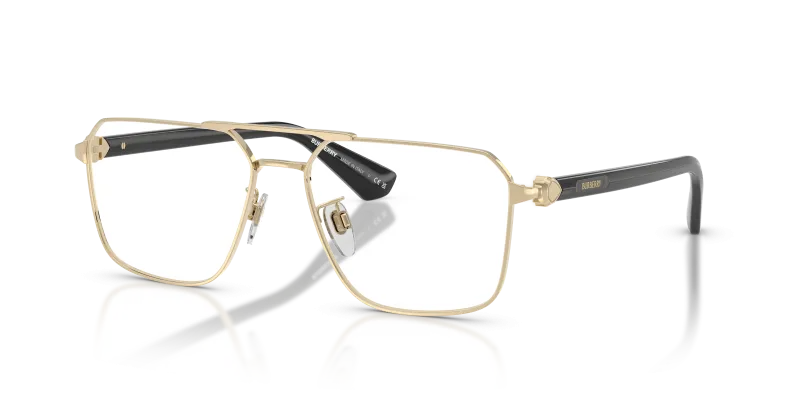 Burberry BE1395D 1355 แว่นสายตากรอบโลหะสีทองอ่อน ผู้ชาย