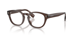 Burberry BE2382D 4116 แว่นสายตาทรงกลมอะซิเตทสีน้ำตาล ผู้ชาย