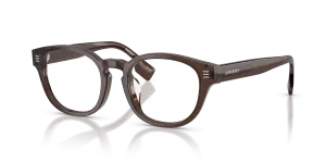 Burberry BE2382D 4116 แว่นสายตาทรงกลมอะซิเตทสีน้ำตาล ผู้ชาย