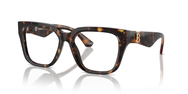กรอบแว่นสายตา Burberry BE2403F-3002 Dark Havana Burberry BE2403F 3002 แว่นสายตาลายฮาวานาเข้ม สำหรับผู้หญิง