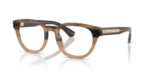 Burberry BE2454F 4207 แว่นสายตาเบจลายทาง สำหรับผู้ชาย