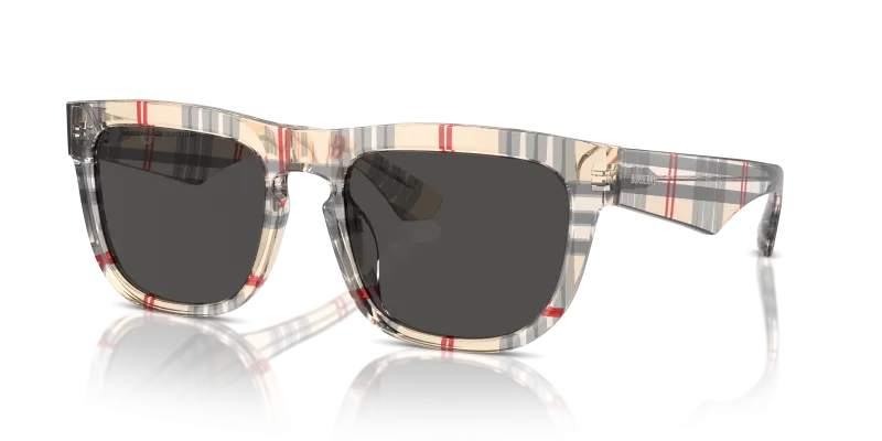 Burberry BE4431U 412287 แว่นกันแดดลาย Vintage Check เต็มลาย สำหรับผู้ชาย
