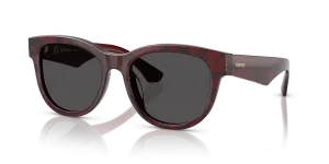 Burberry BE4432U 411587 แว่นกันแดดลายหมากรุกแดง สำหรับผู้หญิง