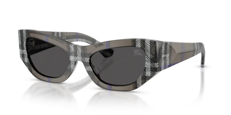 Burberry BE4450U-414787 แว่นกันแดดสีตะไคร่น้ำโทนเทา เลนส์เทาเข้มเคลือบแข็ง สำหรับผู้หญิง