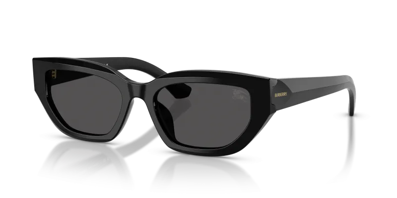 แว่นกันแดด Burberry BE4463D-300187 Black Dark Grey Burberry BE4463D 300187 แว่นกันแดดสีดำล้วนเลนส์เทาเข้ม ผู้หญิง