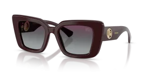 Burberry BE4476F 42048G แว่นกันแดดสีบอร์โด เลนส์ไล่ระดับสีเทา สำหรับผู้หญิง