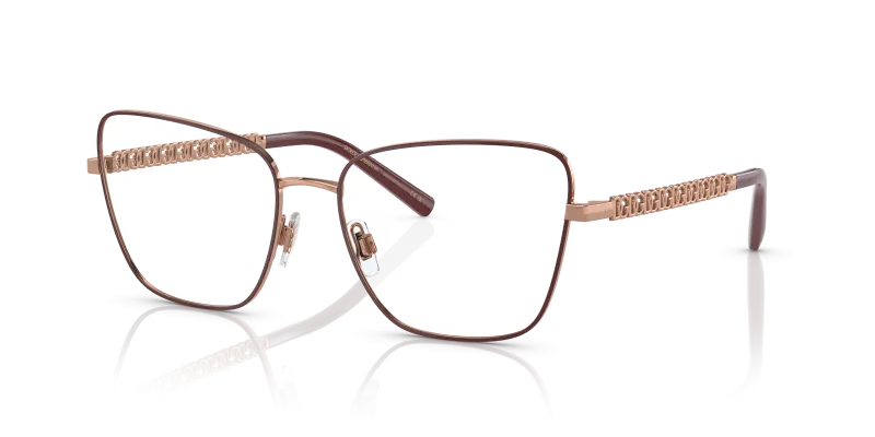 Dolce & Gabbana DG1346 1333 แว่นสายตาโลหะทองชมพู สำหรับผู้หญิง