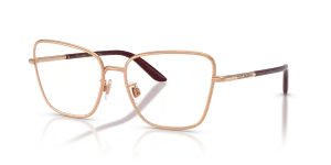 Dolce & Gabbana DG1359 1298 แว่นสายตาทรงตาแมวสีโรสโกลด์ สำหรับผู้หญิง