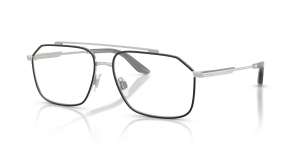 Dolce & Gabbana DG1364 1324 แว่นสายตาทรงนักบินสีเงิน สำหรับผู้ชาย