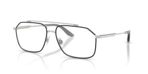 Dolce & Gabbana DG1364 1324 แว่นสายตาทรงนักบินสีเงิน สำหรับผู้ชาย