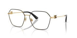 Dolce & Gabbana DG1366 1334 แว่นสายตาโลหะทองตัดดำ สำหรับผู้หญิง