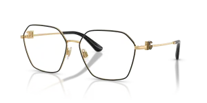 Dolce & Gabbana DG1366 1334 แว่นสายตาโลหะทองตัดดำ สำหรับผู้หญิง