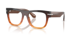 กรอบแว่นสายตา Dolce & Gabbana DG3407-3486 Gradient Striped Brown Dolce & Gabbana DG3407 3486 แว่นสายตาสีน้ำตาลไล่ระดับ สำหรับผู้ชาย
