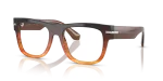 กรอบแว่นสายตา Dolce & Gabbana DG3407-3486 Gradient Striped Brown Dolce & Gabbana DG3407 3486 แว่นสายตาสีน้ำตาลไล่ระดับ สำหรับผู้ชาย