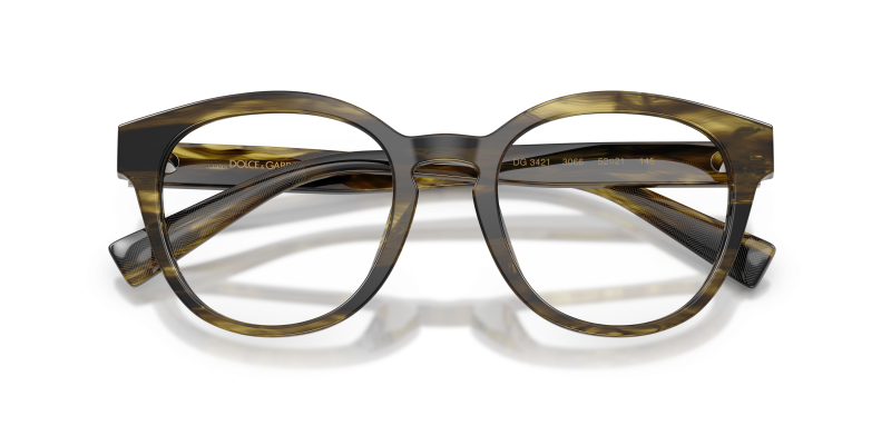 Dolce & Gabbana DG3421 3066 close-up ด้านหน้า