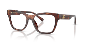 Dolce & Gabbana DG3430 3222 แว่นสายตาลายฮาวานาแดงเข้ม สำหรับผู้หญิง