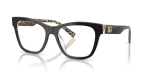 กรอบแว่นสายตา Dolce & Gabbana DG3430-3299 Black On Leo Brown Dolce & Gabbana DG3430 3299 แว่นสายตาลายเสือดาวดำน้ำตาล สำหรับผู้หญิง