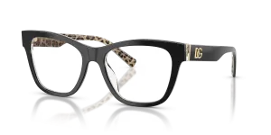 Dolce & Gabbana DG3430 3299 แว่นสายตาลายเสือดาวดำน้ำตาล สำหรับผู้หญิง
