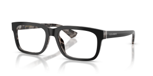 กรอบแว่นสายตา Dolce Gabbana DG3432 3403 ดำเฉดฮาวานาเทา สำหรับผู้ชาย