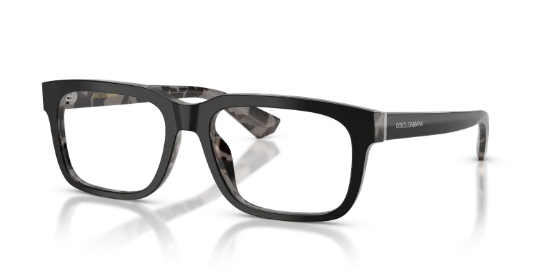 กรอบแว่นสายตา Dolce & Gabbana DG3432-3403 Black On Grey Havana กรอบแว่นสายตา Dolce Gabbana DG3432 3403 ดำเฉดฮาวานาเทา สำหรับผู้ชาย