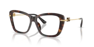 Dolce & Gabbana DG3439 502 แว่นสายตาลายฮาวานา ขาทอง สำหรับผู้หญิง