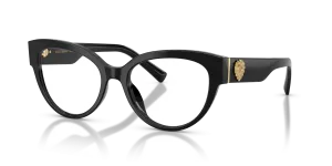 Dolce & Gabbana DG3440 501 แว่นสายตาทรงตาแมวสีดำ สำหรับผู้หญิง