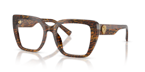 กรอบแว่นสายตา Dolce Gabbana DG3441 3470 ลายเสือดาวโปร่งใส สำหรับผู้หญิง