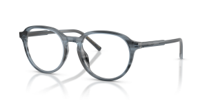 Dolce & Gabbana DG3444 3482 แว่นสายตาน้ำเงินใสซ้อนลาย สำหรับผู้ชาย