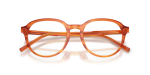 กรอบแว่นสายตา Dolce & Gabbana DG3444-3483 Transparent Camel On Striped Ginger Dolce & Gabbana DG3444 3483 close-up ด้านหน้า