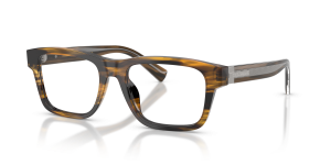 Dolce & Gabbana DG3446 3063 แว่นสายตาลายแถบน้ำตาล สำหรับผู้ชาย