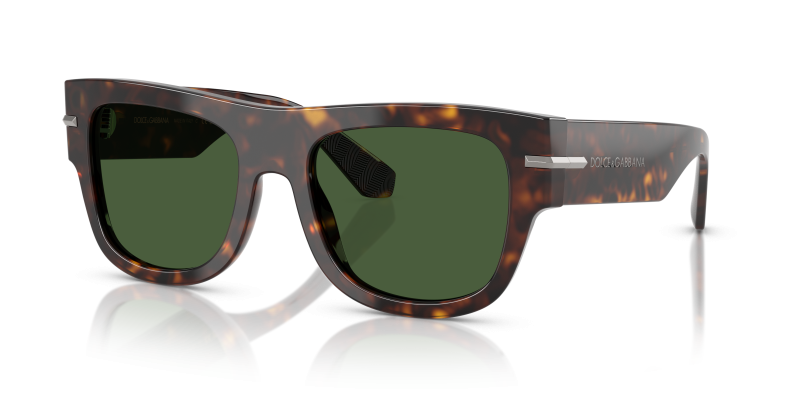 แว่นกันแดด Dolce & Gabbana DG4484F-502/71 Havana Dark Green Dolce & Gabbana DG4484F 502/71 แว่นกันแดดลายฮาวานา สำหรับผู้ชาย