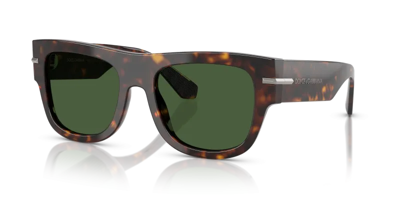 แว่นกันแดด Dolce & Gabbana DG4484F-502/71 Havana Dark Green Dolce & Gabbana DG4484F 502/71 แว่นกันแดดลายฮาวานา สำหรับผู้ชาย
