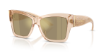 แว่นกันแดด Dolce Gabbana DG4493 343203 คาเมลโปร่งใส สำหรับผู้หญิง