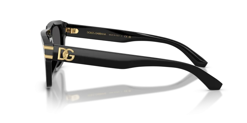 แว่นกันแดด Dolce & Gabbana DG4496 501/87 มุมข้าง ทรงสี่เหลี่ยมผืนผ้า