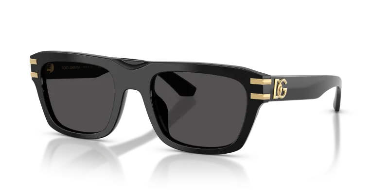 แว่นกันแดด Dolce & Gabbana DG4496-501/87 Black Dark Grey Dolce & Gabbana DG4496 501/87 แว่นกันแดดสีดำล้วน สำหรับผู้ชาย