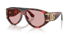 Dolce & Gabbana DG4499 335884 แว่นกันแดดเลนส์ม่วงอ่อน สำหรับผู้หญิง