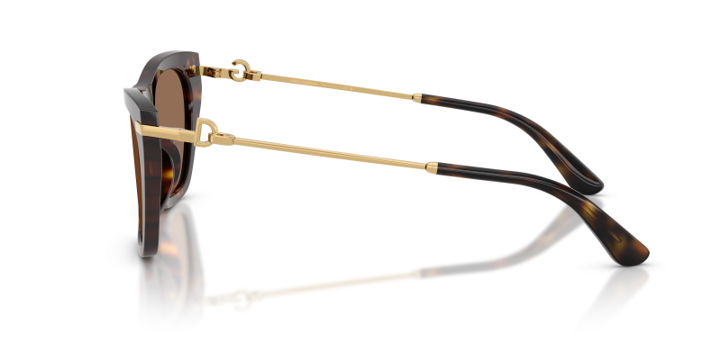 แว่นกันแดด Dolce & Gabbana DG4511 502/73 มุมข้าง ขาแว่นโลหะทอง