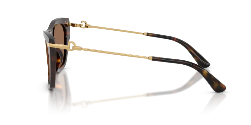 แว่นกันแดด Dolce & Gabbana DG4511 502/73 มุมข้าง ขาแว่นโลหะทอง