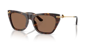 Dolce & Gabbana DG4511 502/73 แว่นกันแดดฮาวานา ไซซ์ XXL สำหรับผู้หญิง