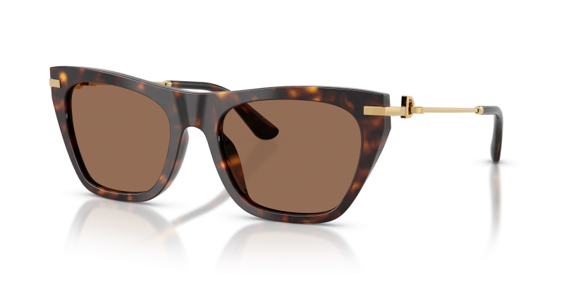 แว่นกันแดด Dolce & Gabbana DG4511-502/73 Havana Dolce & Gabbana DG4511 502/73 แว่นกันแดดฮาวานา ไซซ์ XXL สำหรับผู้หญิง