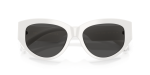 แว่นกันแดด Dolce & Gabbana DG4514-331287 White Dark Grey Dolce Gabbana DG4514 331287 close-up ด้านหน้า