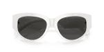 แว่นกันแดด Dolce & Gabbana DG4514-331287 White Dark Grey Dolce Gabbana DG4514 331287 close-up ด้านหน้า