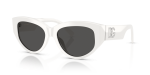 แว่นกันแดด Dolce & Gabbana DG4514-331287 White Dark Grey แว่นกันแดด Dolce Gabbana DG4514 331287 สีขาว สำหรับผู้หญิง